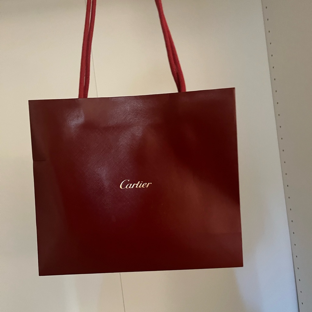 My Authentic Cartier Shopping Bags Medium Size
